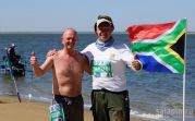 С Коксом и флагом ЮАР