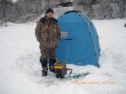 Сергей(SL)охраняет мою палатку...враг не пройдёт!..рыба тоже...