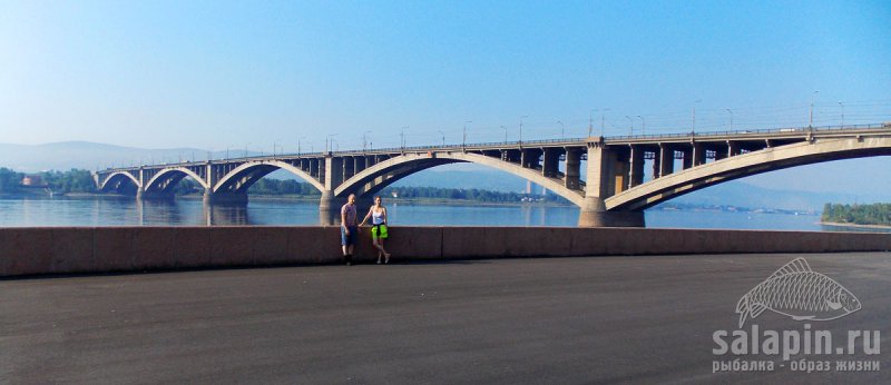Знаменитый «десятирублевый» мост в Красноярске
