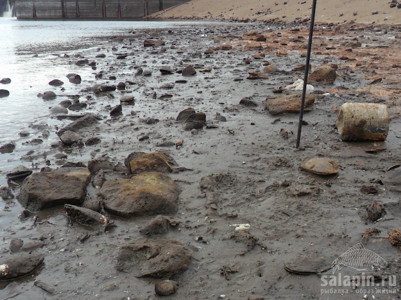 Вода упасала совсем низко - более 3.5 метров за месяц.