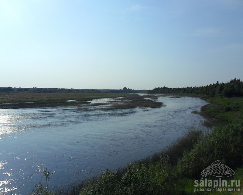 Вид на Каму ниже моста