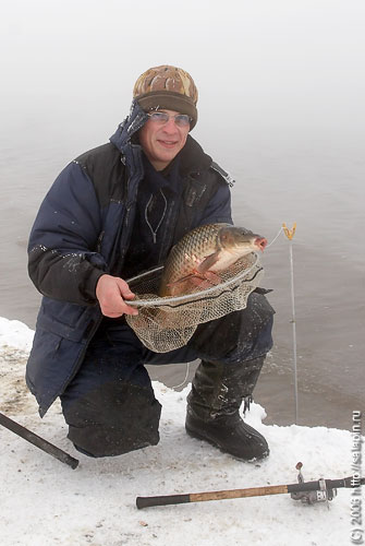Ради такого красавца можно и в мороз на рыбалку подорваться...
